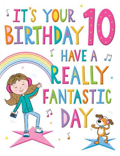 Picture of 10 TODAY BIRTHDAY CARD GIRL